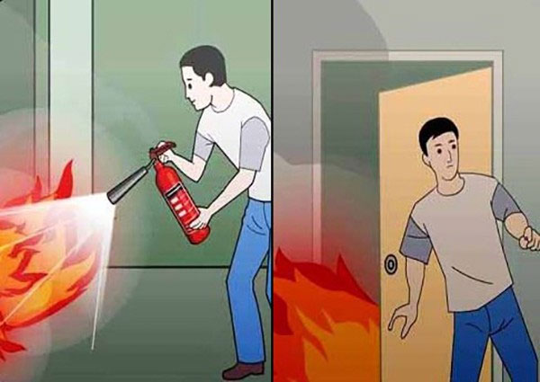 Phản ứng ngay khi có dấu hiệu hỏa hoạn Cách Thoát Thân An Toàn Khi Xảy Ra Hỏa Hoạn
