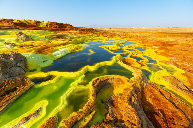dallol Hình ảnh minh họa về Dallol, nơi không thể có sự sống